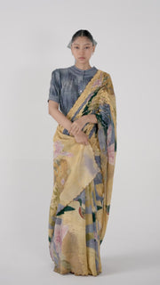 Smocked Saree