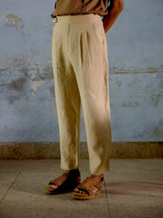 Linen Buckled Pants