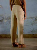 Linen Buckled Pants