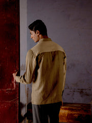 Linen Panelled Shirt