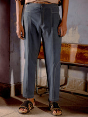 Contrast Stitch Pants